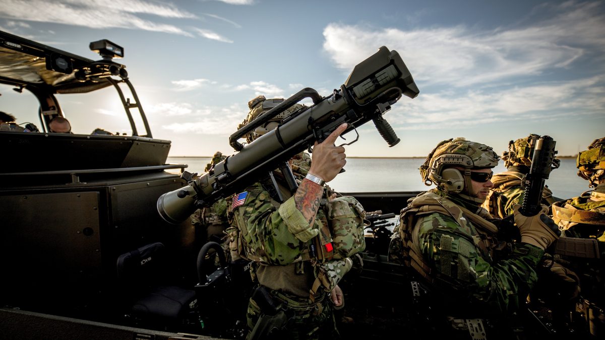 Saab Carl-Gustaf M4 84mm recoilless weapon system &mdash; Saab Dynamics press image, AUSA press kit